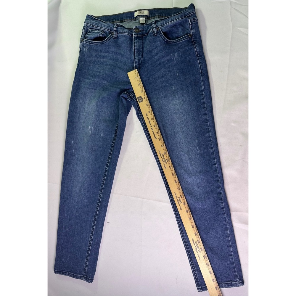 Vintage America Blues Courant Boho Straight Leg Jeans Womens Missy Stretch 10/30 - Picture 6 of 9